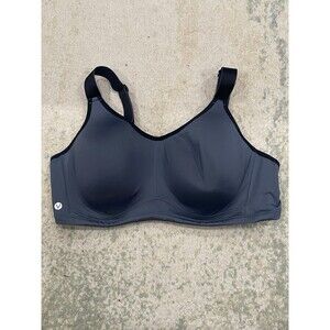 LIVI Cacique Underwire Sports Bra 44DDD Gray HIGH IMPACT Max Support Mesh Back